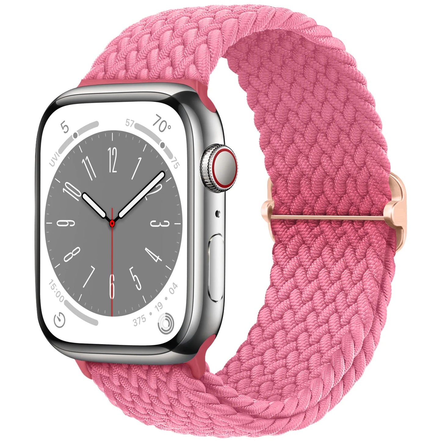 Braided Solo Loop Strap For Apple watch band 44mm 40mm 49mm 45mm 41mm Elastic Nylon bracelet iWatch series 8 3 se 6 7 Ultra 2 9 luxecrown.co.uk