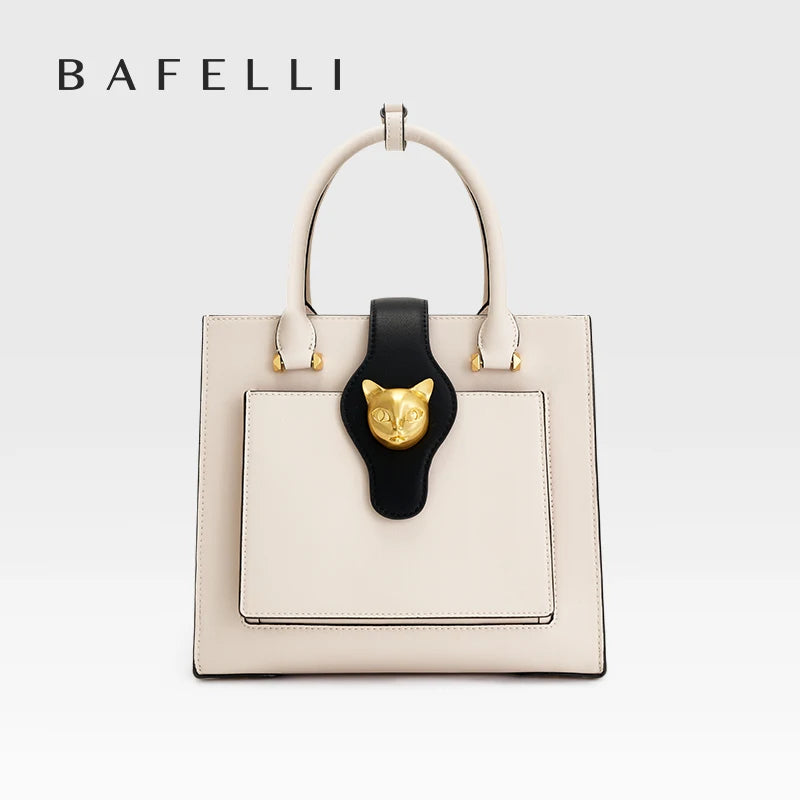 BAFELLI WOMEN'S BAGS NEW 2026 CELEBRITY FASHION CAT HANDBAG CROSSBODY SHOULDER FEMALE LEATHER DESIGNER STYLISH LUXURY PURSE luxecrown.co.uk