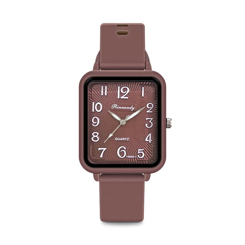 Watches for Women Rectangle Digital Watch Simple Women Quartz Wrist Watch Silicone Strap Lady Clock Relogio Feminino Reloj Mujer Streetsharks