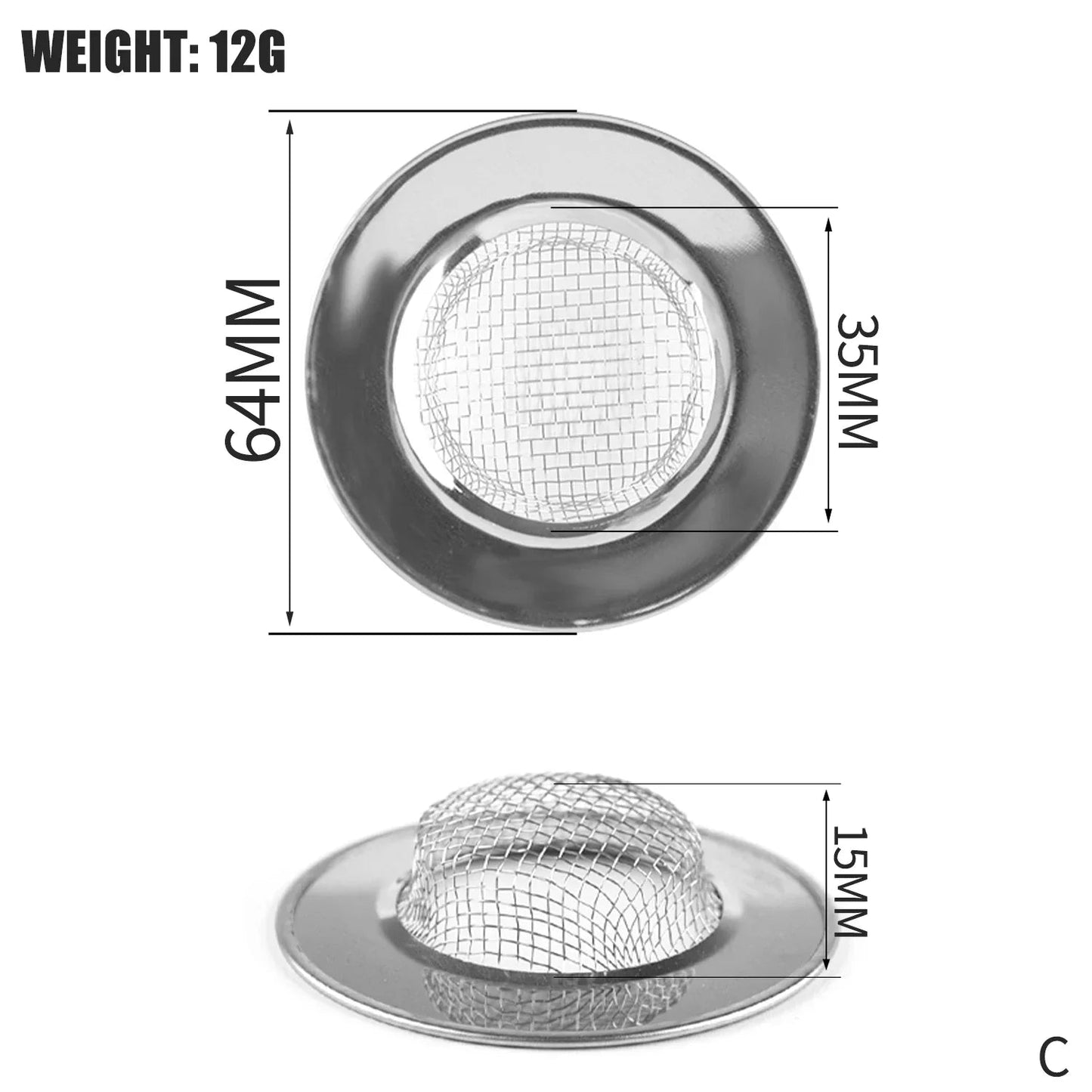 Hair Catcher Stopper Stainless Steel Bathtub Shower Drain Hole Filter Trap Metal Wire Sink Strainer Kitchen Bathroom Accessories Streetsharks