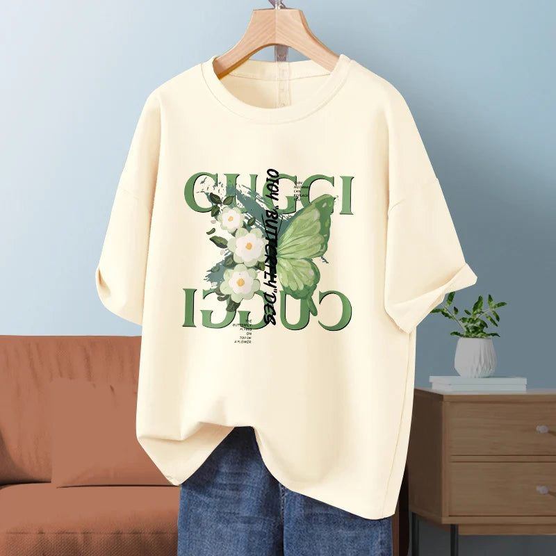 Summer Streetwear Men Women T-shirts Luxury Brand Women T Shirt 100% Cotton Breathable Tees Unisex Oversized Casual Y2K Clothes Streetsharks