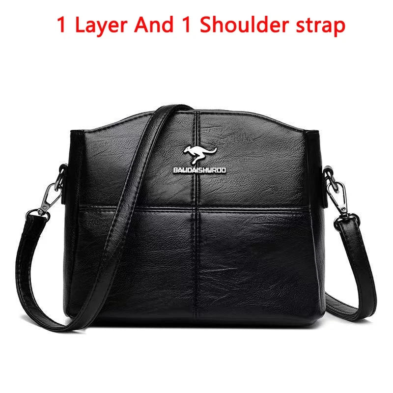 Luxury Handbag Fashion Print Large Capacity Soft Leather Women Shoulder Crossbody Bag Leisure Designer Ladies Purses and Handbag luxecrown.co.uk