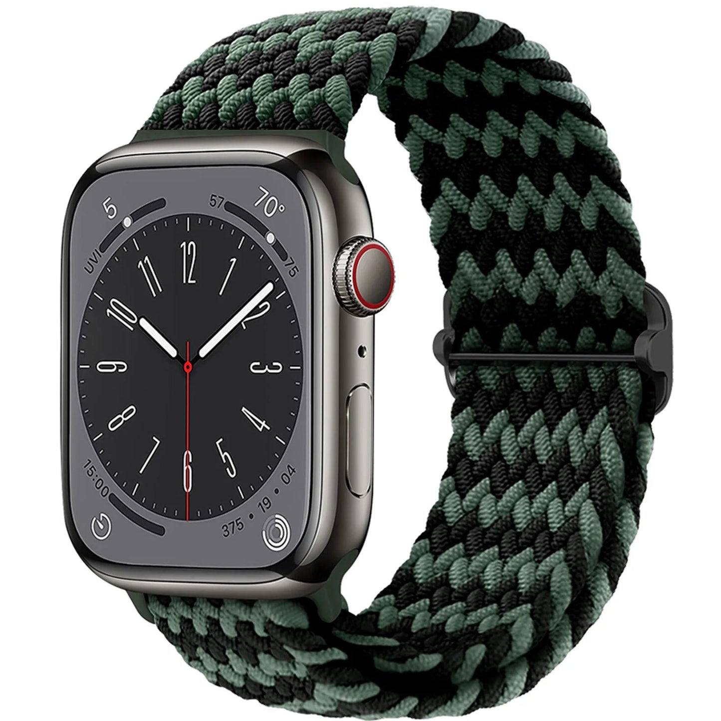 Braided Solo Loop Strap For Apple watch band 44mm 40mm 49mm 45mm 41mm Elastic Nylon bracelet iWatch series 8 3 se 6 7 Ultra 2 9 luxecrown.co.uk