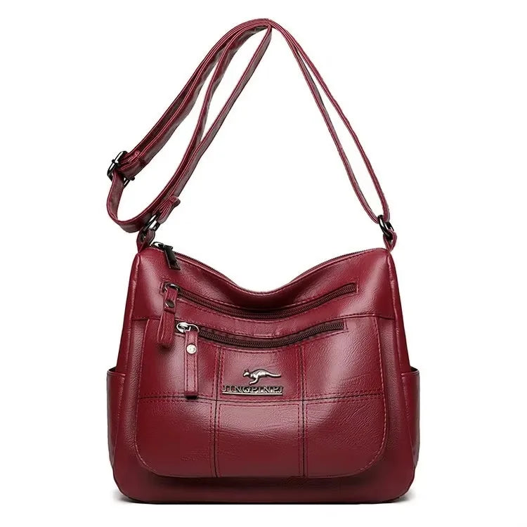 Luxury Handbag Fashion Print Large Capacity Soft Leather Women Shoulder Crossbody Bag Leisure Designer Ladies Purses and Handbag luxecrown.co.uk