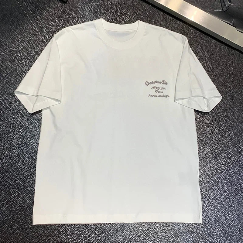 Hot Sale Women Cotton T Shirt Brand Tee Fashion Short Sleeve Men Tshirt Luxury Summer Oversized T-shirts Tops 2025 Clothing Streetsharks