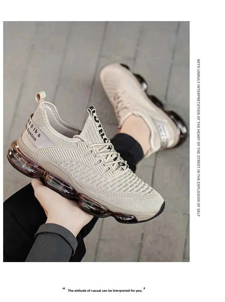 Shock Absorption Running Shoes Breathable Mesh Upgraded Version Summer New Style for Teenagers Sports Sneakers Comfortable Slip-