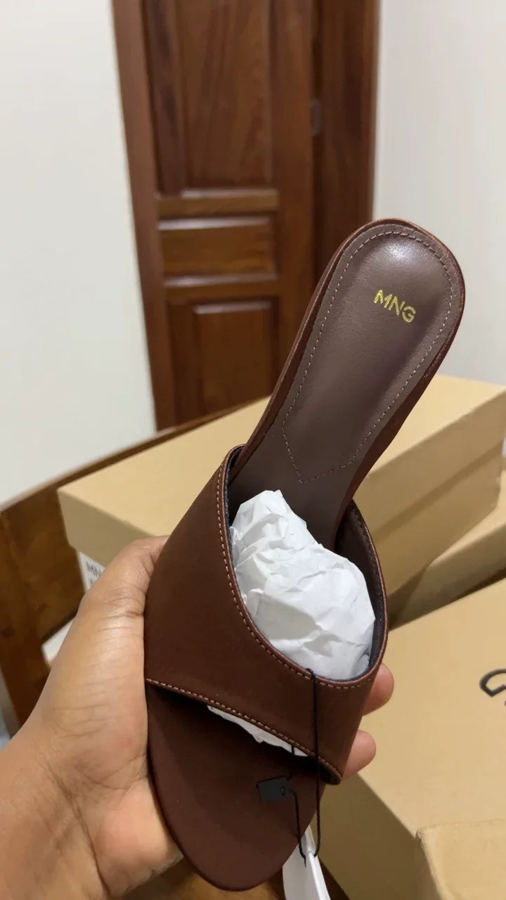 2026 Summer New Women's High Thin Heels Pointed Toes Fashion Slippers Elegant Satin Shoes Sexy Peep Toe Stiletto Sandals Pumps luxecrown.co.uk