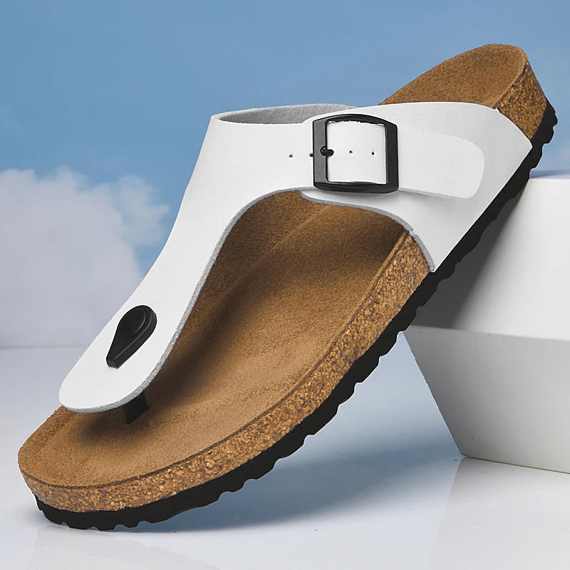 2025 Men's Non-Slip Slippers Quick-Dry Indoor Outdoor Sandals Soft Sole Comfortable Summer Footwear Euro 35-46 Brown/Black luxecrown.co.uk