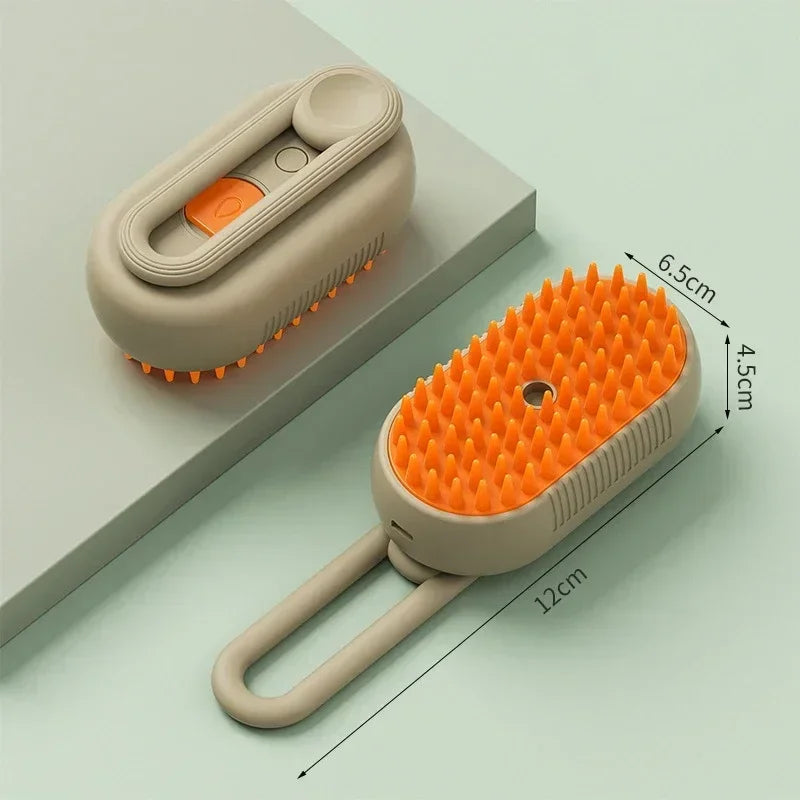 1~2pcs Steamy Pet Grooming Brush, 3-in-1 Spray Massage Dog Cat Comb, Loose Hair & Tangled Fur Removal luxecrown.co.uk