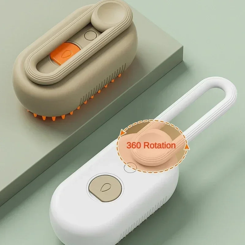 1~2pcs Steamy Pet Grooming Brush, 3-in-1 Spray Massage Dog Cat Comb, Loose Hair & Tangled Fur Removal luxecrown.co.uk