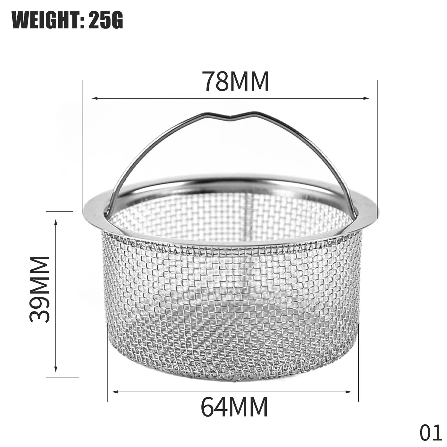 Hair Catcher Stopper Stainless Steel Bathtub Shower Drain Hole Filter Trap Metal Wire Sink Strainer Kitchen Bathroom Accessories Streetsharks