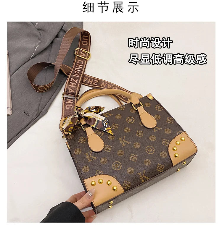 Trendy Designer Square Satchels For Women Textured Original Retro Diaper Bag Crossbody Shoulder Bag Effortlessly Stylish luxecrown.co.uk