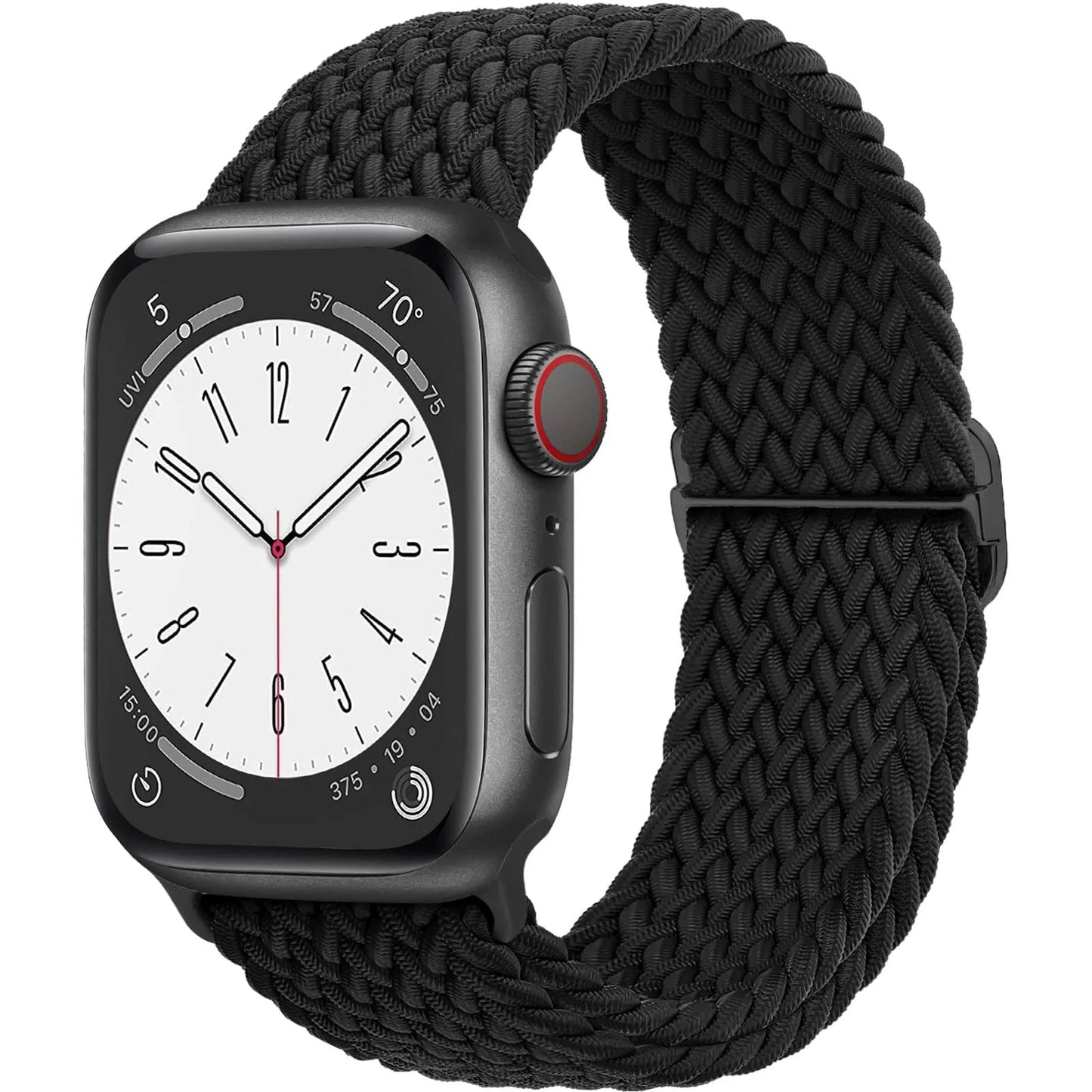 Braided Solo Loop Strap For Apple watch band 44mm 40mm 49mm 45mm 41mm Elastic Nylon bracelet iWatch series 8 3 se 6 7 Ultra 2 9 luxecrown.co.uk