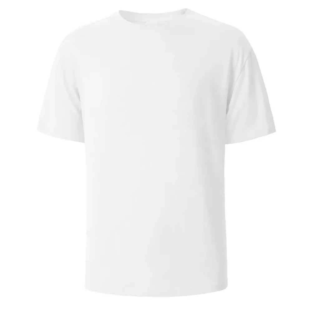 Unisex pure cotton summer round neck printed short-sleeved T-shirt fashionable sporty basic men's T-shirt shirts harajuku luxecrown.co.uk