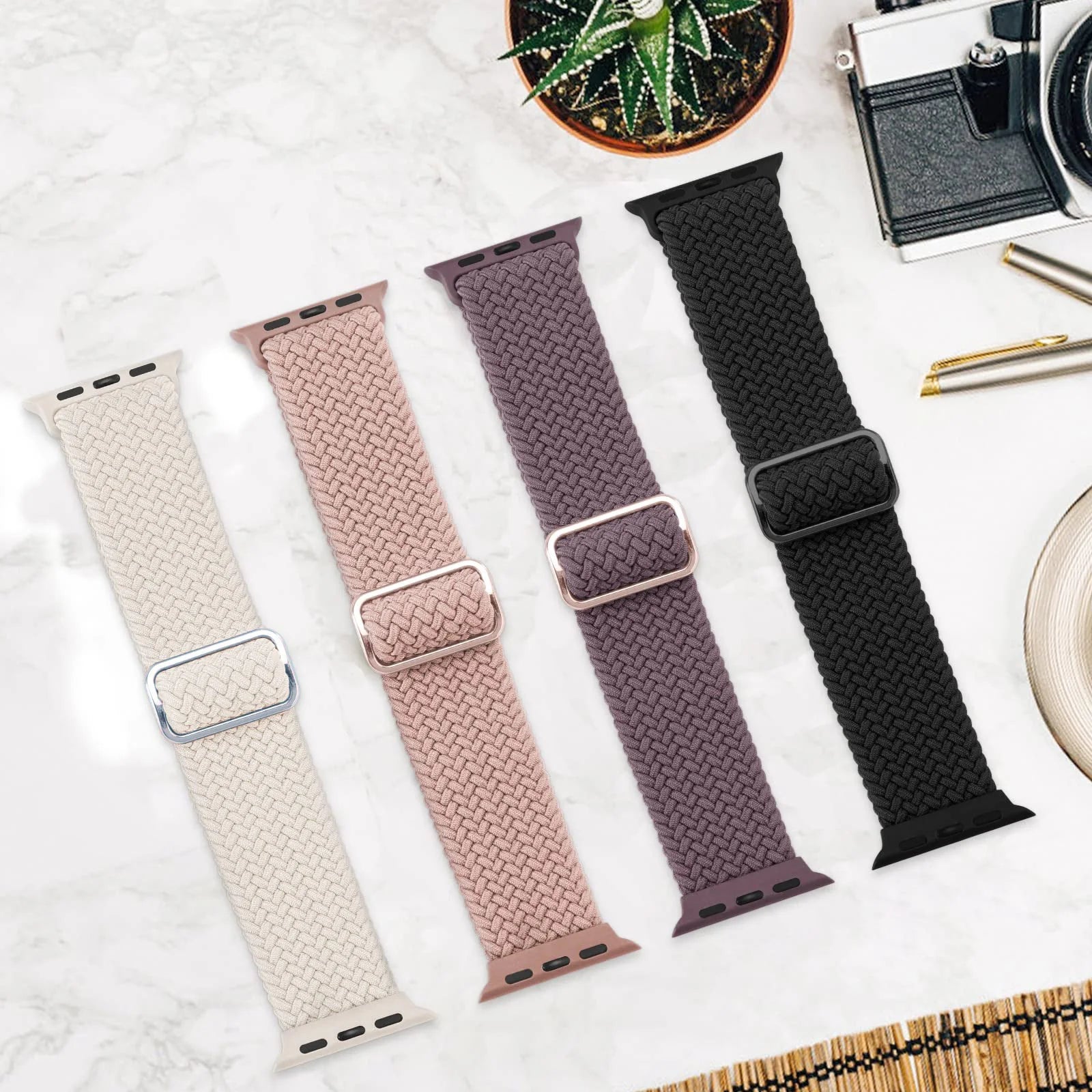 Apple Watch Band 42mm 46mm 44mm 40mm 45mm Ultra 3 49mm Braided Bracelet Correa Series 11 10 9 8 7 6 SE3 Smartwatch Straps luxecrown.co.uk
