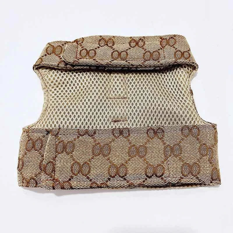 Pet Couple Clothing Designer Luxury Women Dog Dress Men Dog Chest Back Vest Puppy Clothes Beautiful Skirt Traction Rope Leash luxecrown.co.uk