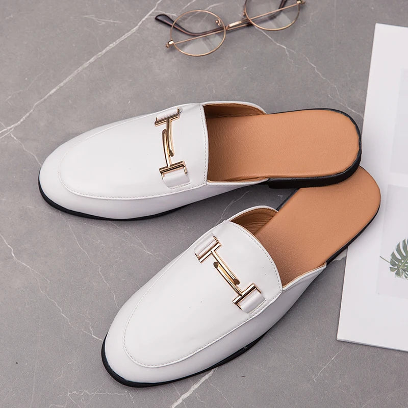 2024 Loafers Men Casual Shoes Men Flat Muller Shoes Fashion Club Comfort Slippers Luxury Trendy Summer Gents Shoes Leisure Walk luxecrown.co.uk