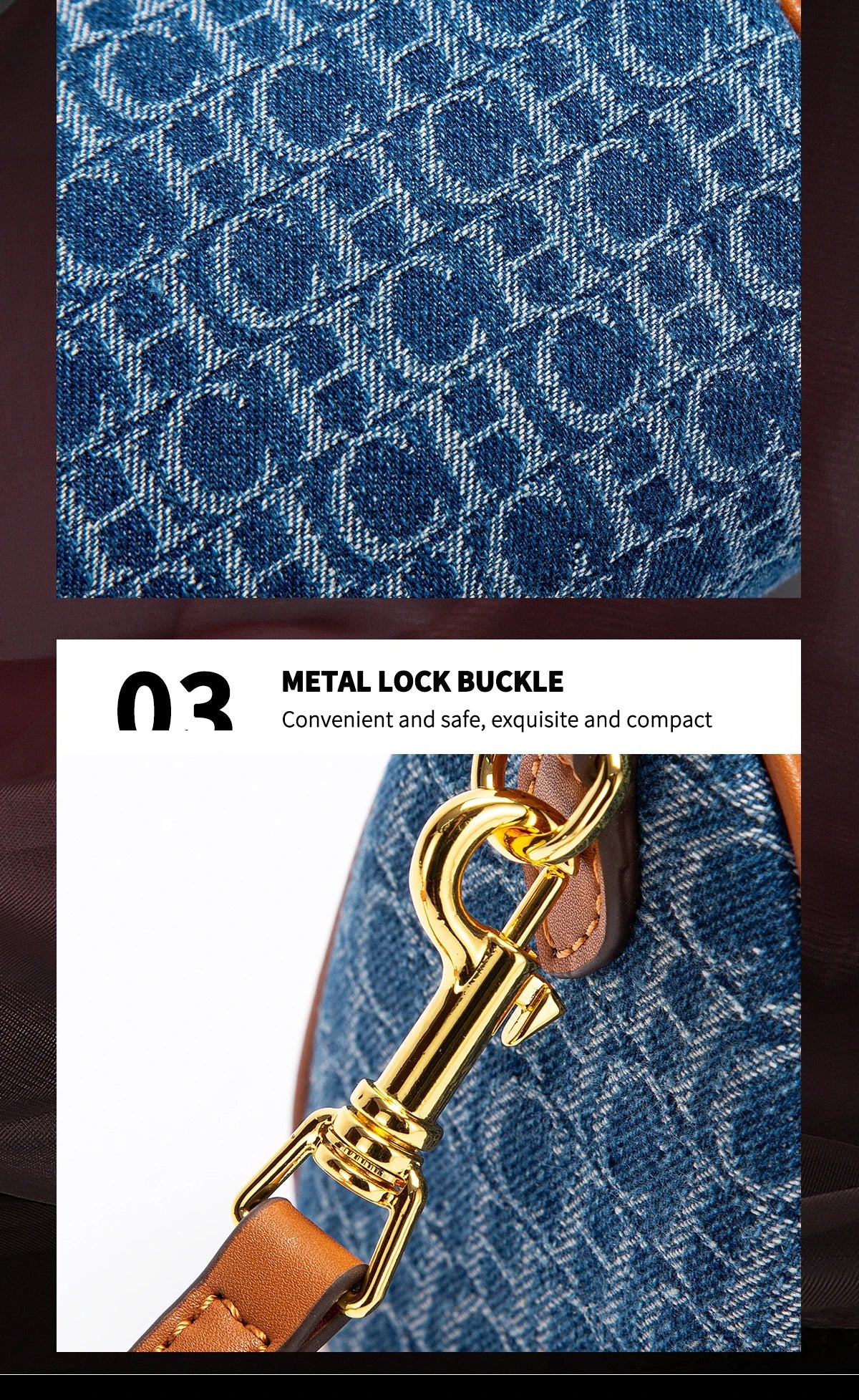 Women's Shoulder Bag 2025 New Cowboy Splicing Pillow Bag, Casual Party Women's Handbag Streetsharks