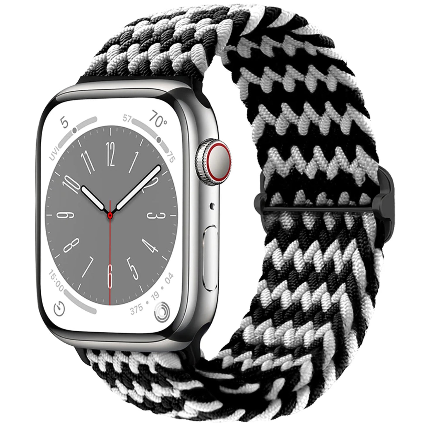 Braided Solo Loop Strap For Apple watch band 44mm 40mm 49mm 45mm 41mm Elastic Nylon bracelet iWatch series 8 3 se 6 7 Ultra 2 9 luxecrown.co.uk