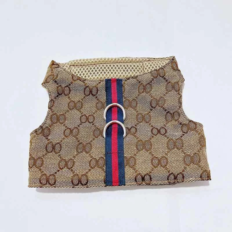 Pet Couple Clothing Designer Luxury Women Dog Dress Men Dog Chest Back Vest Puppy Clothes Beautiful Skirt Traction Rope Leash luxecrown.co.uk