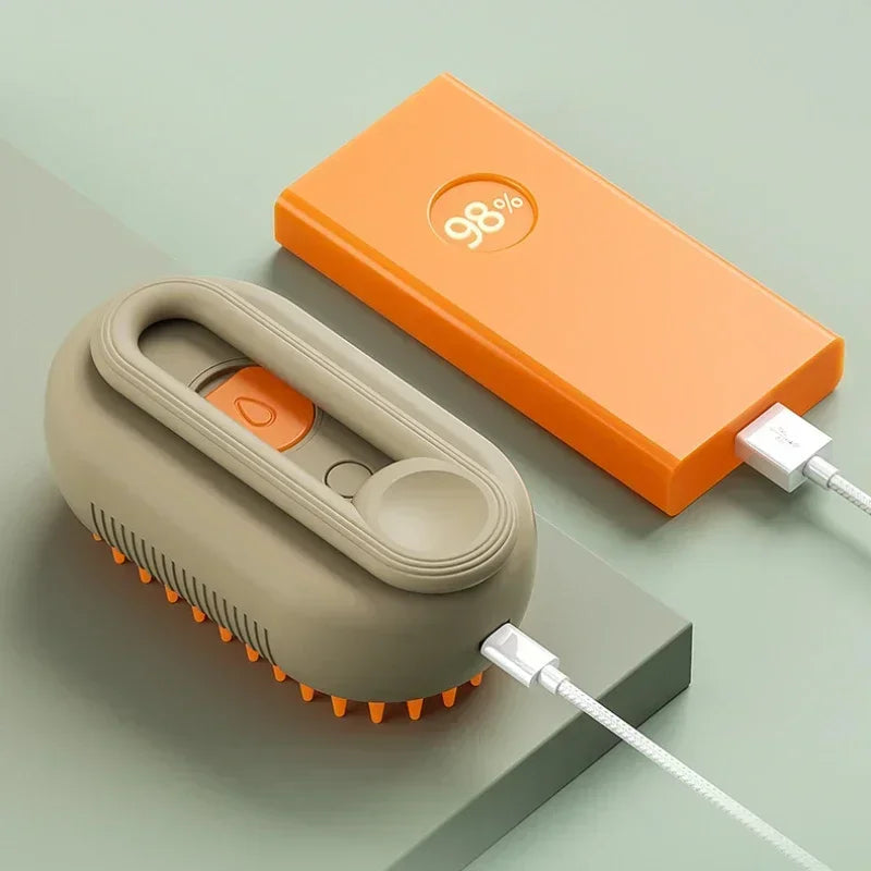 1~2pcs Steamy Pet Grooming Brush, 3-in-1 Spray Massage Dog Cat Comb, Loose Hair & Tangled Fur Removal luxecrown.co.uk