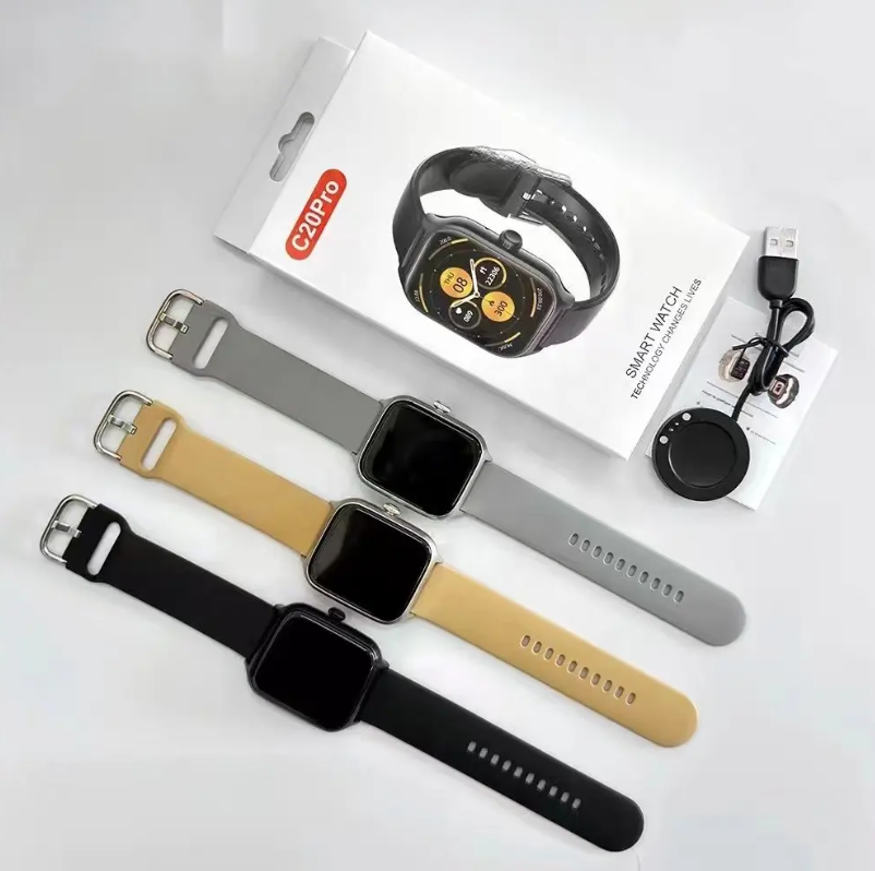 2024 C20 Pro Smartwatch – Fitness & Sleep Tracker, BT Calls, Sport Mode & Smart Alerts Streetsharks