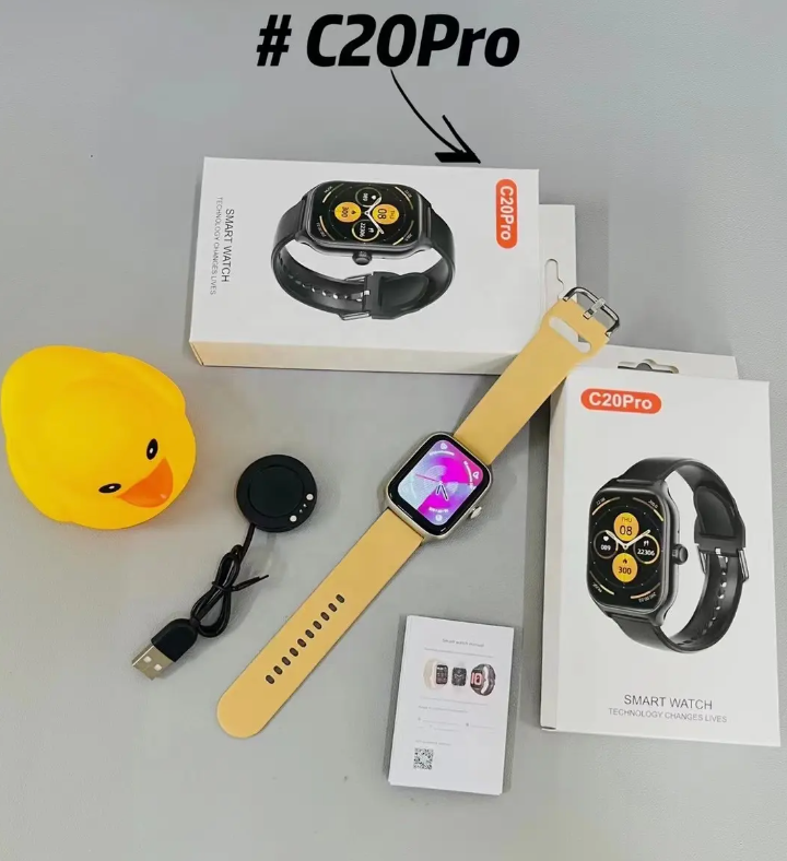 2024 C20 Pro Smartwatch – Fitness & Sleep Tracker, BT Calls, Sport Mode & Smart Alerts Streetsharks