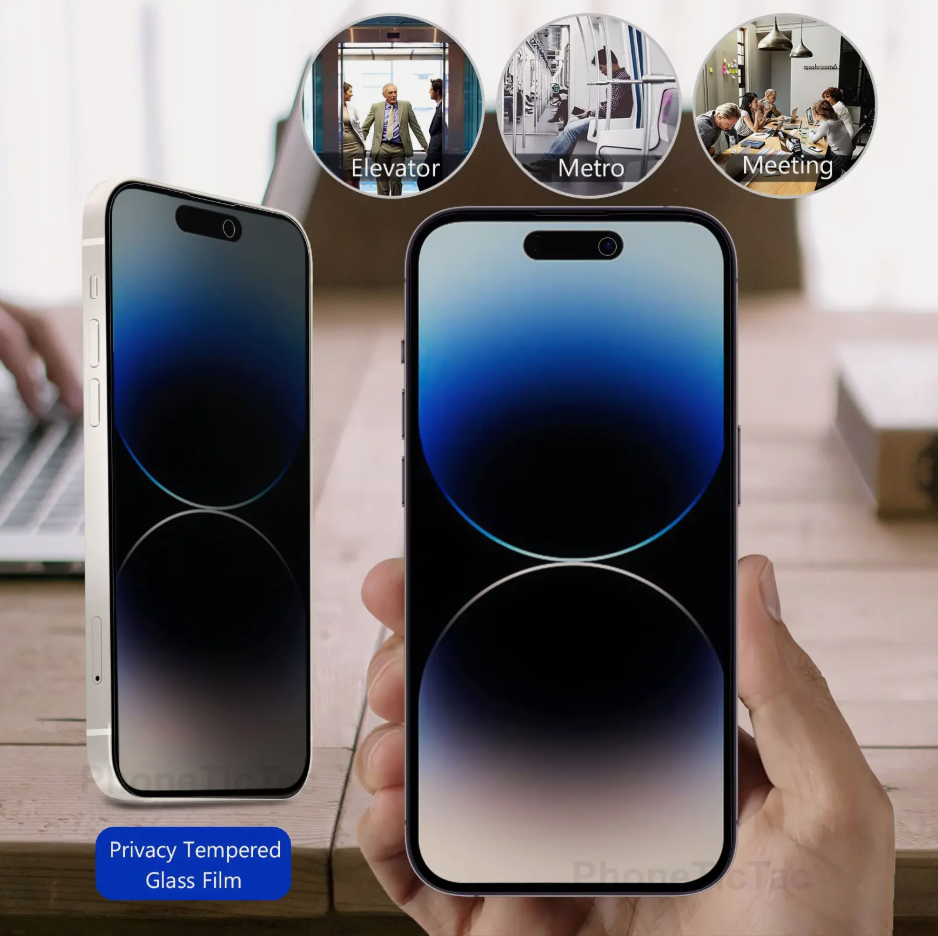 iPhone 11-16 Series Complete Privacy Tempered Glass Screen Protector | Pro/Pro Max | X/XS/XR/SE | Best Screen Protection Streetsharks