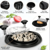 Pulled Chicken Shredder with Clear Lid Ergonomic Handle Quickly Tear Meat Grinder Streetsharks