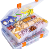 LAifu Snack Box with Compartments, 36 Grids Plastic Stackable Organizer Streetsharks