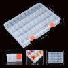 LAifu Snack Box with Compartments, 36 Grids Plastic Stackable Organizer Streetsharks