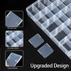 LAifu Snack Box with Compartments, 36 Grids Plastic Stackable Organizer Streetsharks