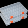 LAifu Snack Box with Compartments, 36 Grids Plastic Stackable Organizer Streetsharks