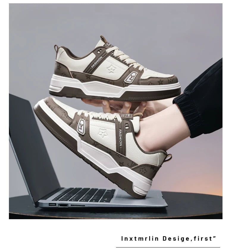 Classic Brand Designer Shoes For Men Street Style Skateboard Shoes Men Casual Sneakers Comfortable Platform Men's Sports Shoes luxecrown.co.uk