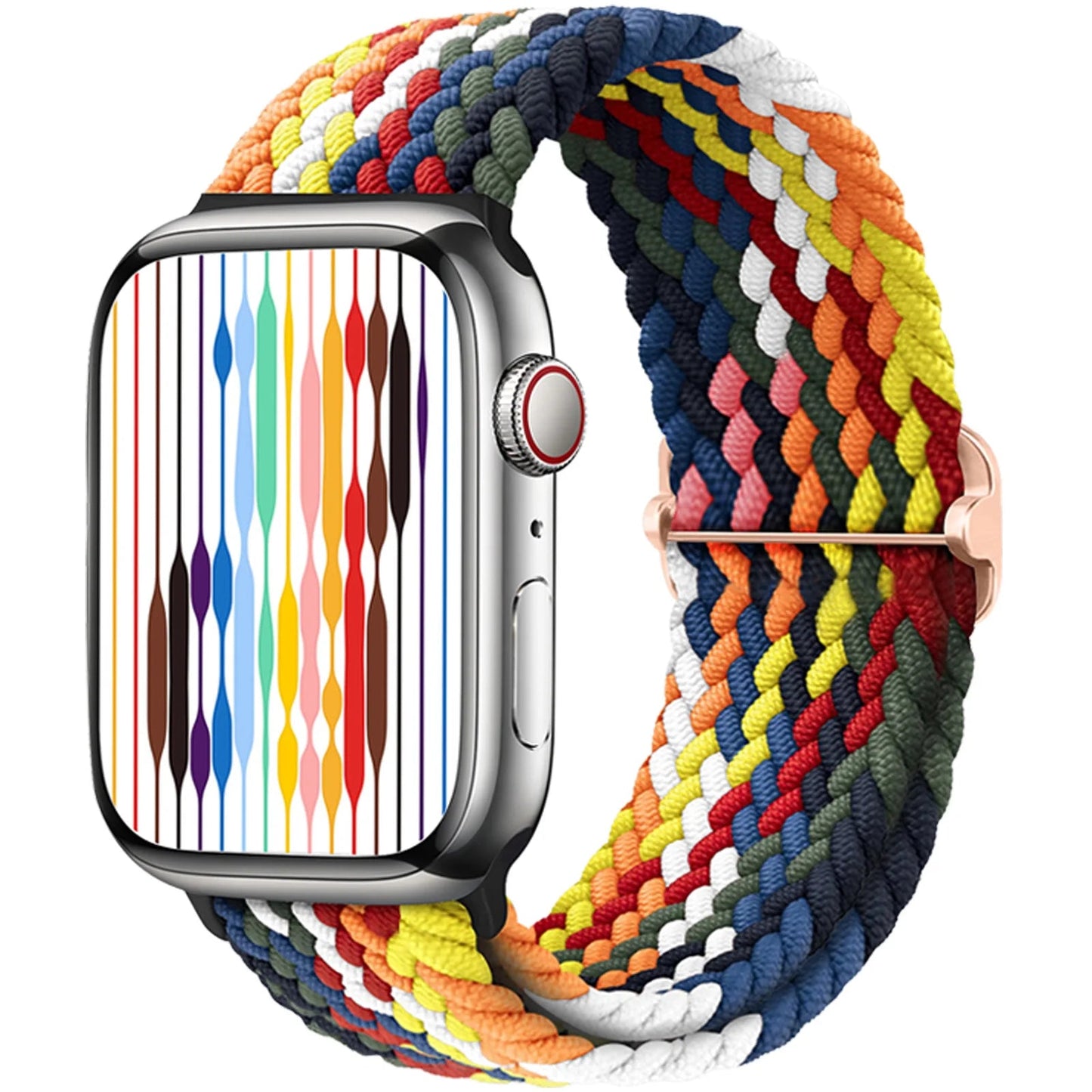 Braided Solo Loop Strap For Apple watch band 44mm 40mm 49mm 45mm 41mm Elastic Nylon bracelet iWatch series 8 3 se 6 7 Ultra 2 9 luxecrown.co.uk