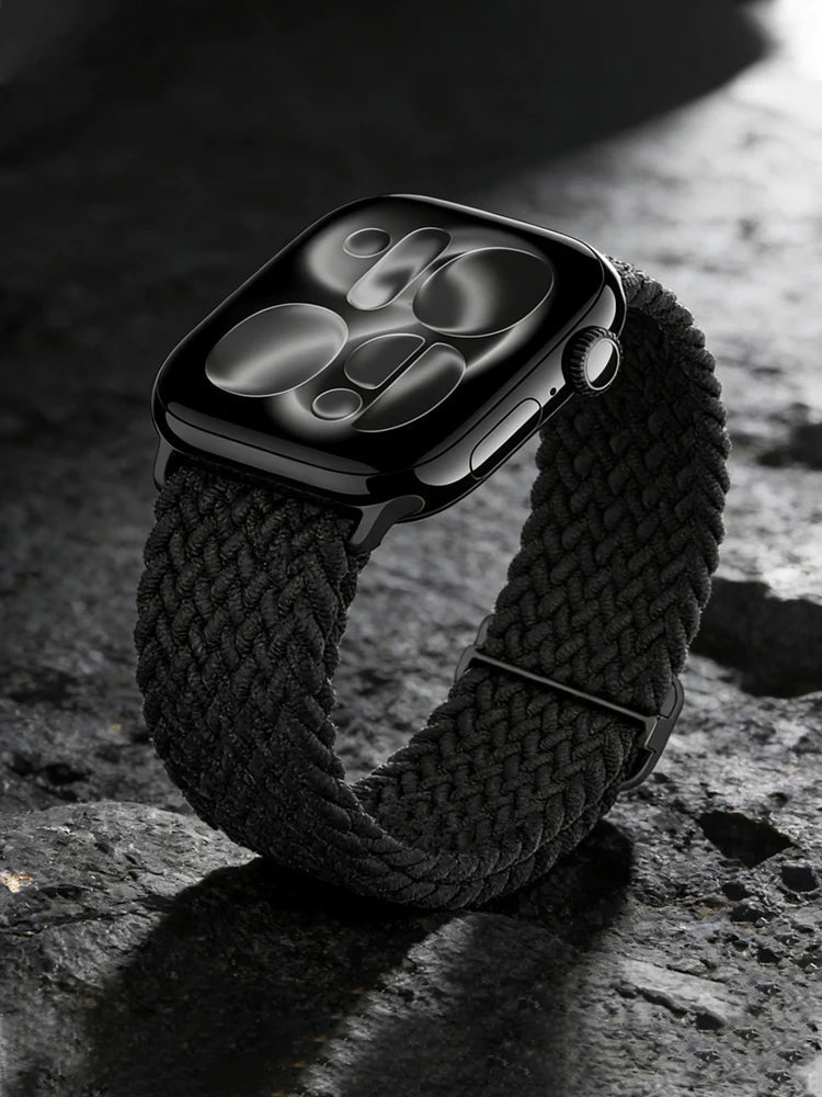 Apple Watch Band 42mm 46mm 44mm 40mm 45mm Ultra 3 49mm Braided Bracelet Correa Series 11 10 9 8 7 6 SE3 Smartwatch Straps luxecrown.co.uk