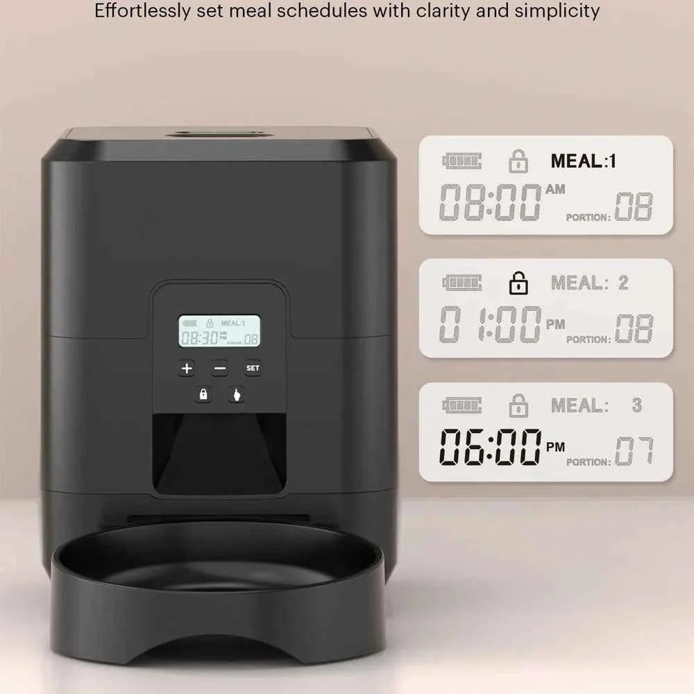 Smart Pet Feeder Automatic Cat Feeder Dog Slow Food Machine With Timed Quantitative Automatic Cat Food Dispenser Cat Dog Bowl luxecrown.co.uk