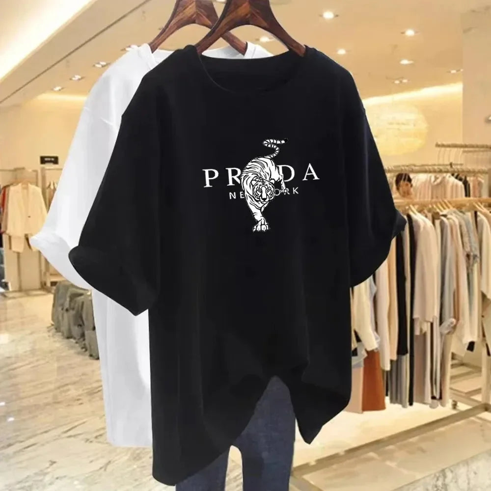 Brand Luxury T Shirt Women Clothing Cotton Oversized Men Short Sleeve T Shirt Tops Soft Summer Tees Fashion Blouse Streetwear Streetsharks