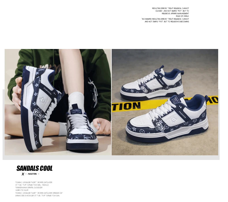 Classic Brand Designer Shoes For Men Street Style Skateboard Shoes Men Casual Sneakers Comfortable Platform Men's Sports Shoes luxecrown.co.uk