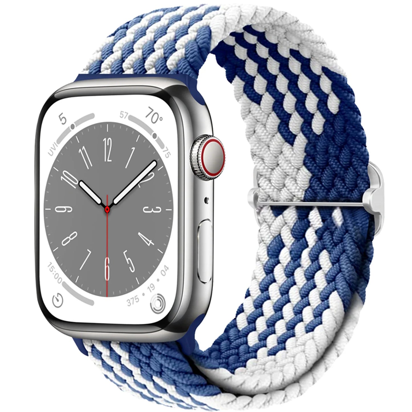Braided Solo Loop Strap For Apple watch band 44mm 40mm 49mm 45mm 41mm Elastic Nylon bracelet iWatch series 8 3 se 6 7 Ultra 2 9 luxecrown.co.uk