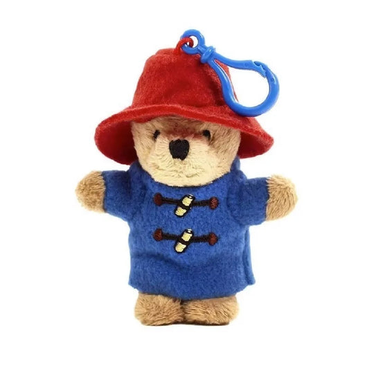 New Cute Paddington Bear Plush Doll Key Chain Chain School Bag Pendant Accessories Small Pendant Children's Plush Toy 11x4x2cm