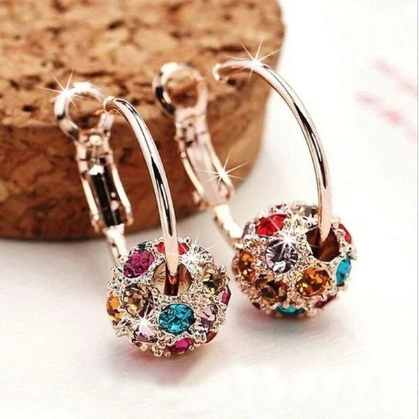 Fashion Trend Earrings Zircon Pendant Earrings Shiny Earrings for Women's Wedding Betrothal Bride Jewelry Birthday Gift Streetsharks