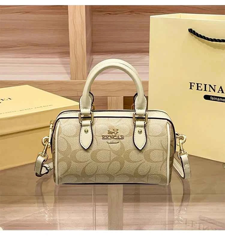 Light luxury brand Boston handbag women's 2026 autumn and winter new crossbody bag retro high-end single shoulder handbag