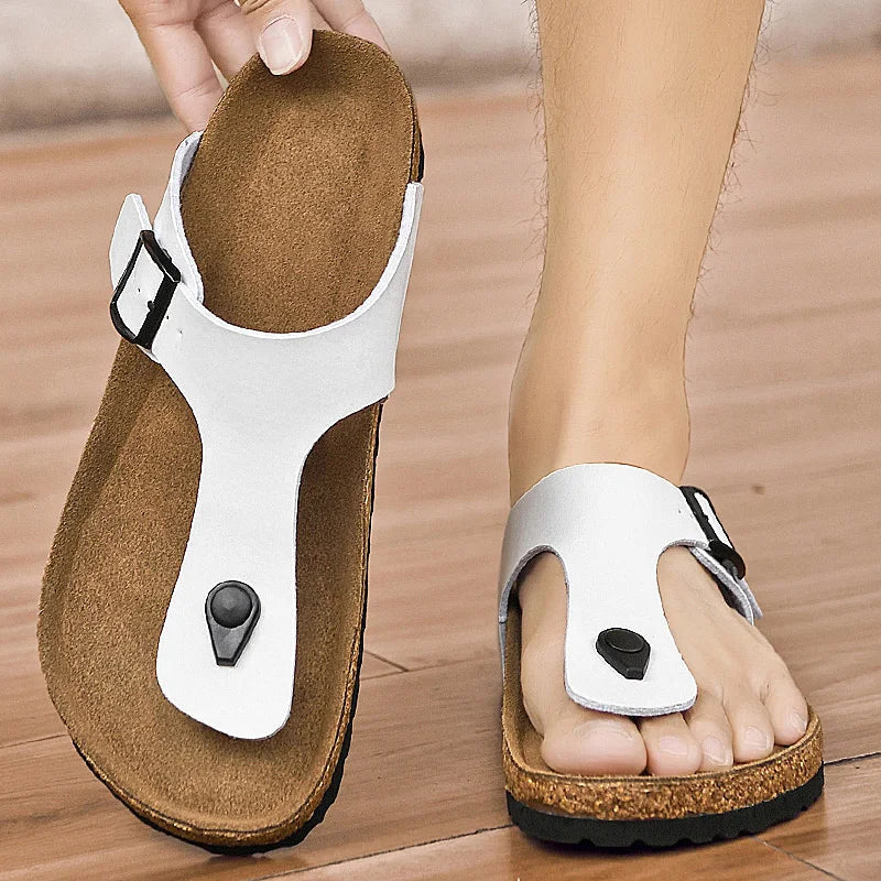 2025 Men's Non-Slip Slippers Quick-Dry Indoor Outdoor Sandals Soft Sole Comfortable Summer Footwear Euro 35-46 Brown/Black luxecrown.co.uk