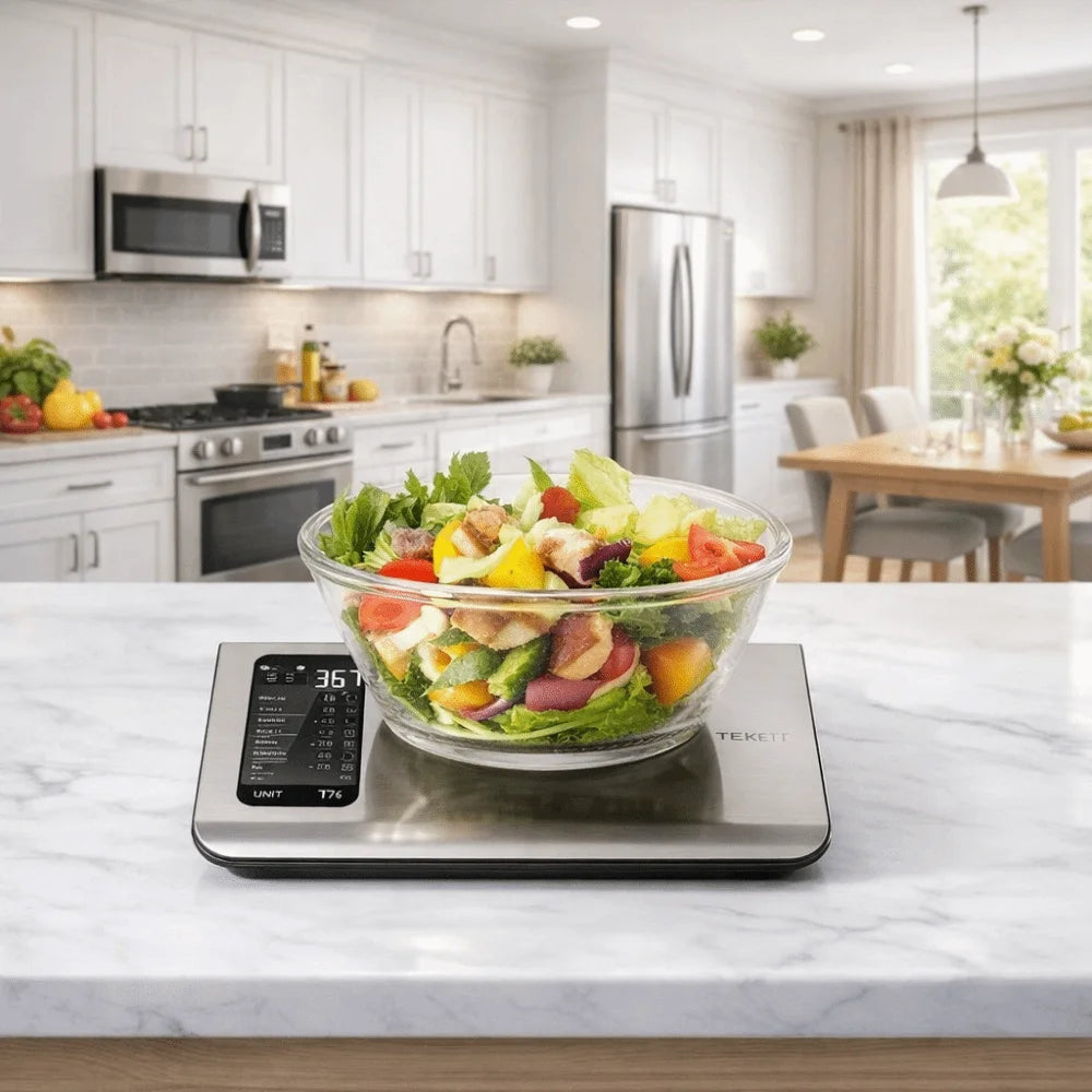 Stainless Steel Smart Nutrition Food Scale Free App with 19 Nutrients Tracking Smart Digital Kitchen Scale luxecrown.co.uk