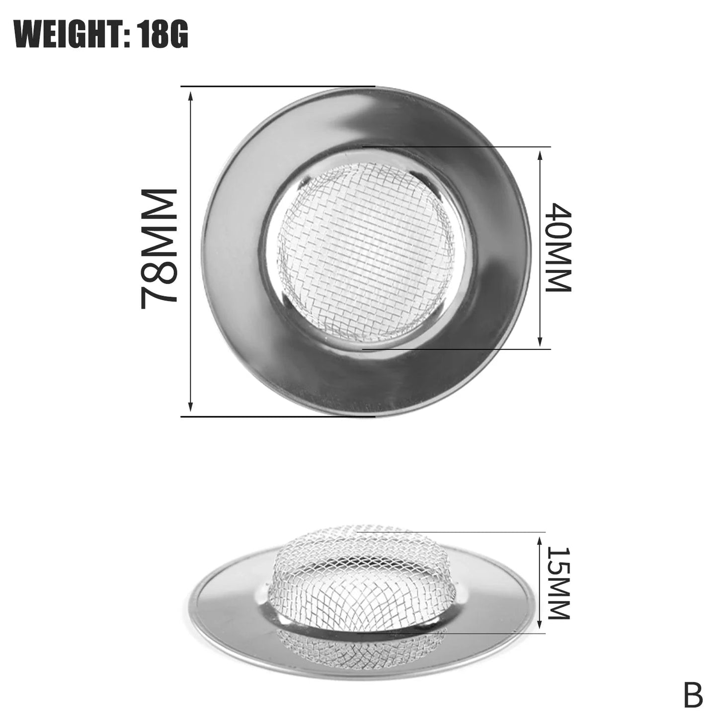 Hair Catcher Stopper Stainless Steel Bathtub Shower Drain Hole Filter Trap Metal Wire Sink Strainer Kitchen Bathroom Accessories Streetsharks