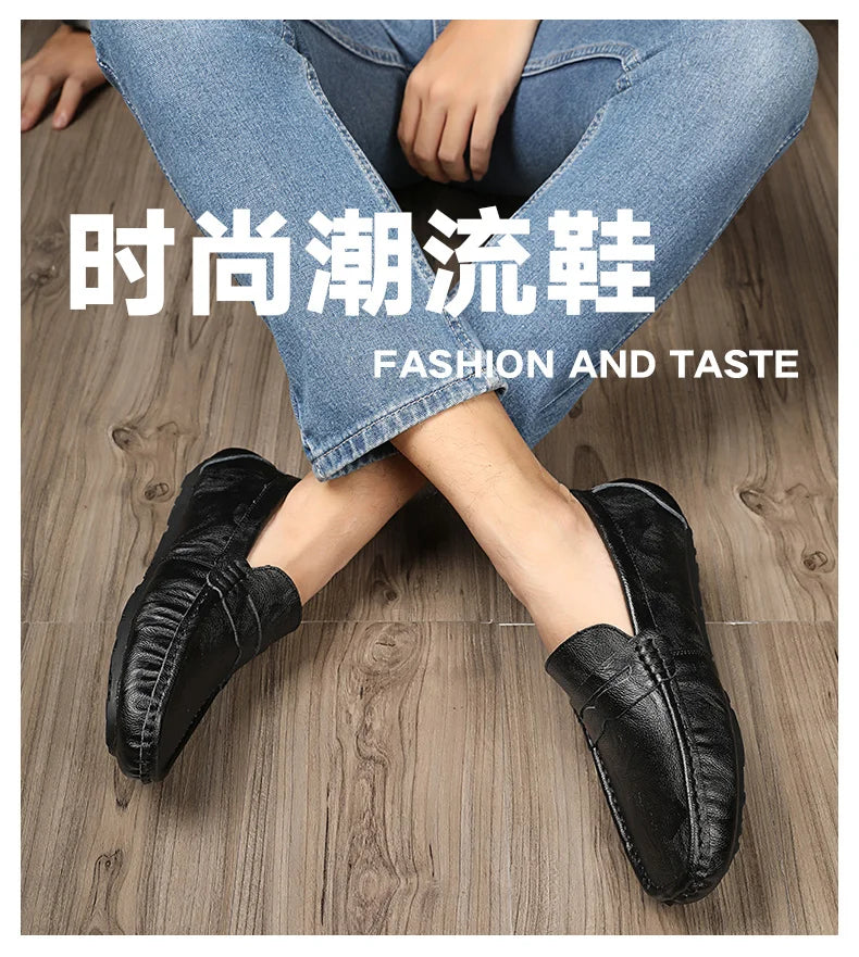 100% Top-Grain Loafers with Elegant Design for Business and Casual Settings  Men’s Stylish Fashionable Slip-On Design luxecrown.co.uk