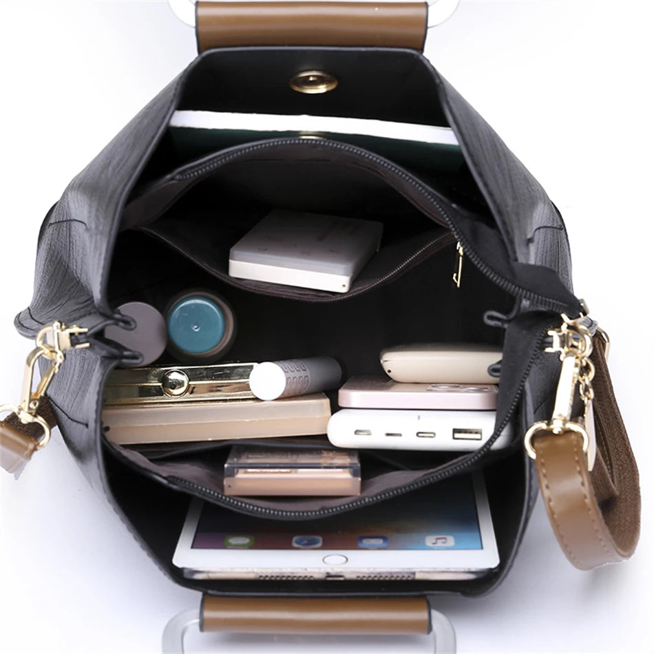 Luxury Designer Handbag Purses for Women 2024 Female Oil Leather Branded Shoulder Crossbody Messenger Tote Bag Small Fashion Sac Streetsharks