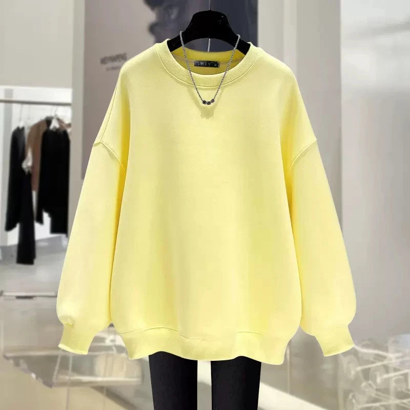 Luxury Brand Tiger Print Spring Autumn and Winter Fashion Loose Round Neck Pullover Sweater Women's Velvet Thicker Streetsharks