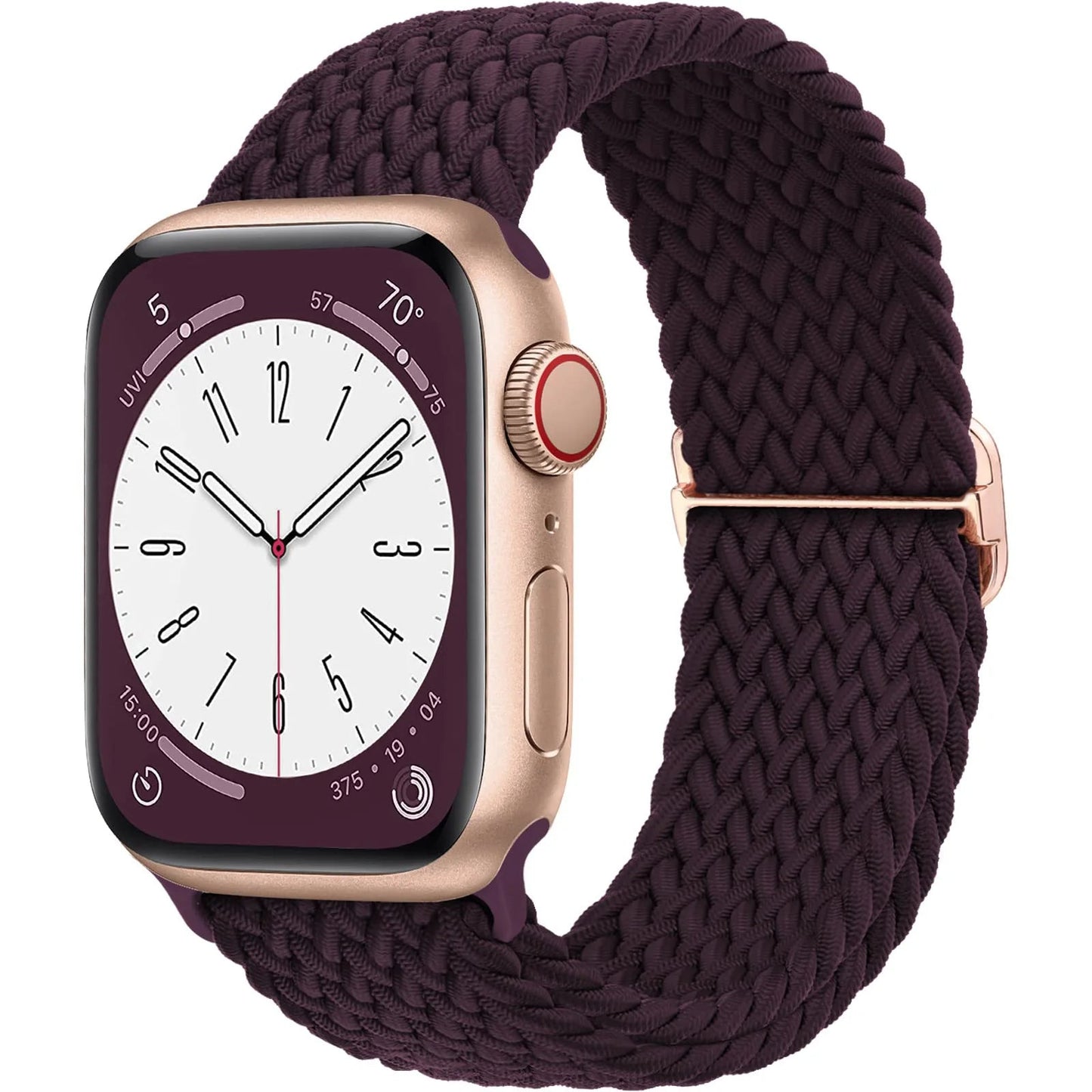 Braided Solo Loop Strap For Apple watch band 44mm 40mm 49mm 45mm 41mm Elastic Nylon bracelet iWatch series 8 3 se 6 7 Ultra 2 9 luxecrown.co.uk